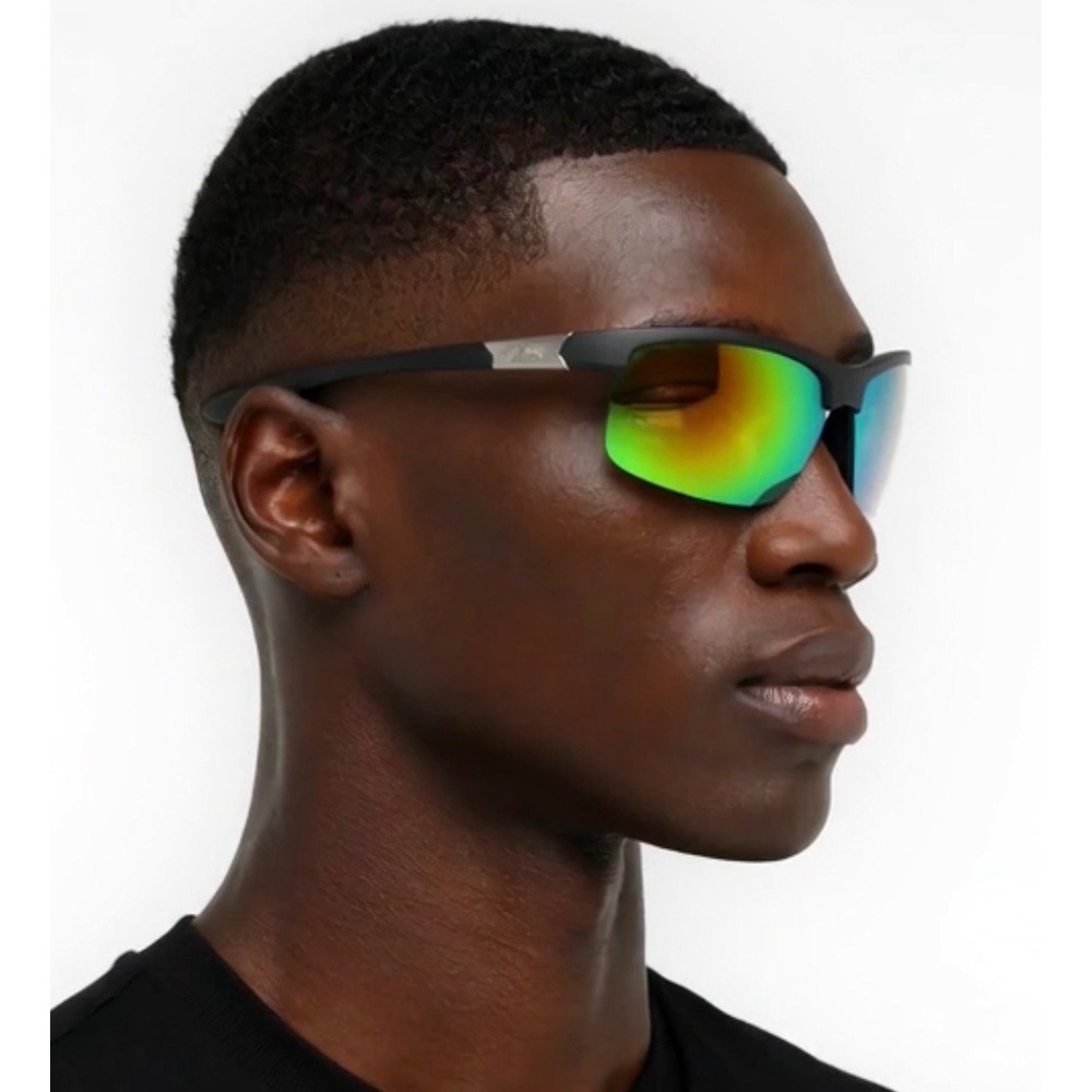 K&S Men's Sunglasses Yellow Mirrored Lens Driving Fishing Sport Shades Lentes